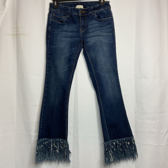 LITZ jeans waist 27 crop leg with fray at bottom - Picture 4 of 10